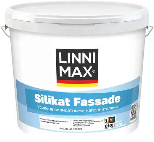 Linnimax Silikat Master Fassade краска силикатная для наружных работ (10 л)