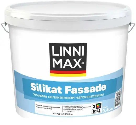 Linnimax Silikat Master Fassade краска силикатная для наружных работ (9.4 л)