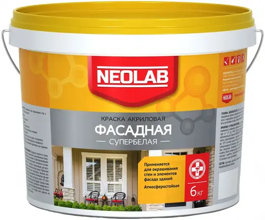 Neolab краска акриловая фасадная