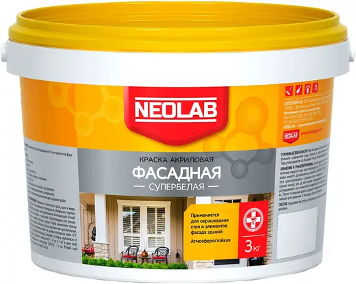 Neolab краска акриловая фасадная