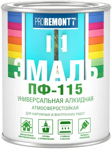 Proremontt ПФ-115 эмаль универсальная алкидная атмосферостойкая