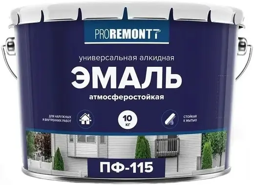 Proremontt ПФ-115 эмаль универсальная алкидная атмосферостойкая