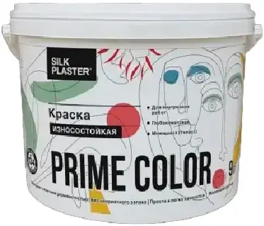 silk коллекция prime color краска износостойкая 10,8л.,с-база 9л.