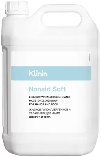 Klinin Nonsid Soft мыло жидкое гипоаллергенное и увлажняющее (5 л)