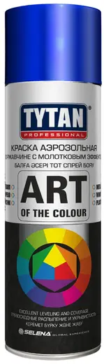 Титан Professional Art of the Color краска аэрозольная по ржавчине с молотковым эффектом (400 мл) синяя