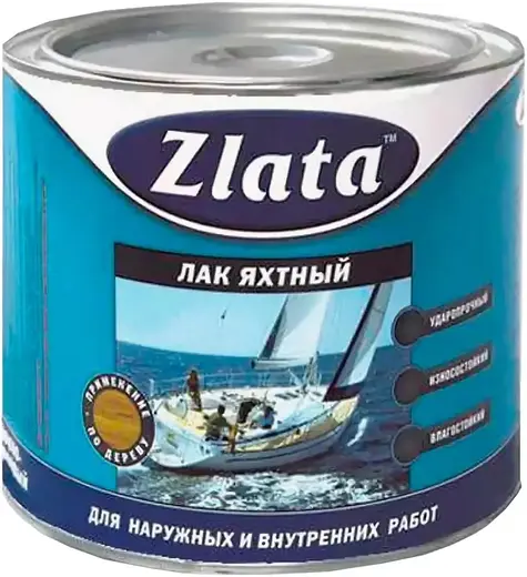 Zlata лак яхтный (2.4 л) полуматовый