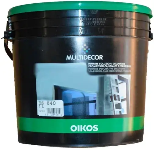 Oikos Multidecor краска декоративная перламутровая (4 л) серая