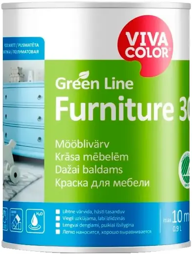 Vivacolor Furniture 30 краска акрилатная универсальная (900 мл) база С