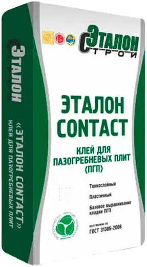 Эталон Contact клей для пазогребневых плит и гипсокартона (30 кг)