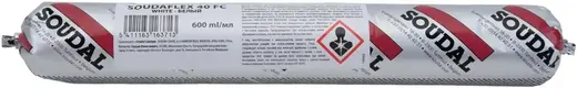 Soudal Flex PU 40 / Soudaflex 40 FC полиуретановый клей-герметик (600 мл) белый ГОСТ