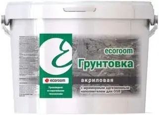 Ecoroom грунтовка с мраморным адгезионным наполнителем для OSB (10 кг)