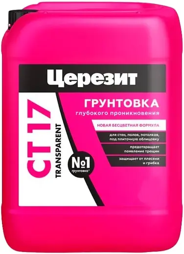 Ceresit CT 17 Transparent грунт глубокого проникновения (10 л)