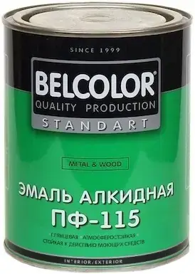 Belcolor Standart ПФ-115 Metal & Wood эмаль алкидная (900 г) белая матовая