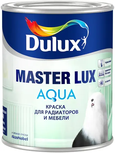 Dulux Master Lux Aqua краска для радиаторов и мебели (930 мл) бесцветная