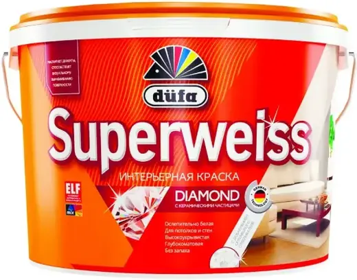 Dufa Superweiss RD 4 краска водно-дисперсионная для внутренних работ (5 л) белая