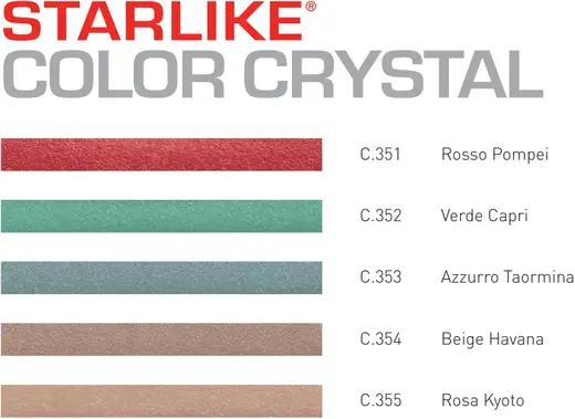 Литокол Starlike Color Crystal эпоксидная затирочная смесь (2.5 кг) C.351 красная (Помпеи)