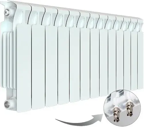 Рифар Monolit Ventil радиатор с нижним подключением 500 VR 13 секций