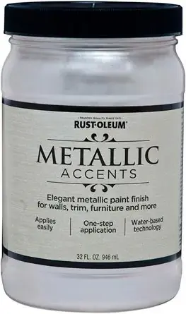 Rust-Oleum Metallic Accents краска с эффектом насыщенного металлика на акриловой основе (56.7 г) морская раковина