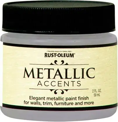 Rust-Oleum Metallic Accents краска с эффектом насыщенного металлика на акриловой основе (56.7 г) белый жемчуг