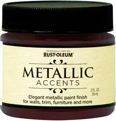 Rust-Oleum Metallic Accents краска с эффектом насыщенного металлика на акриловой основе (56.7 г) гранатовая