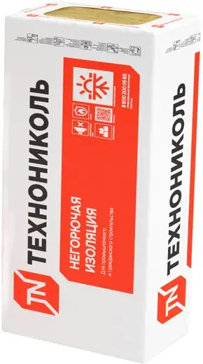 Технониколь Технофас Оптима гидрофобизированная тепло- звукоизоляционная плита (0.6*1.2 м/130 мм)
