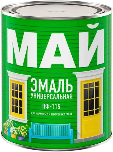 Май ПФ-115 эмаль универсальная (800 г) коричневая