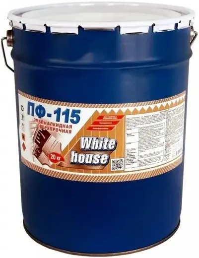 White House ПФ-115 эмаль алкидная сверхпрочная (20 кг) голубая глянцевая