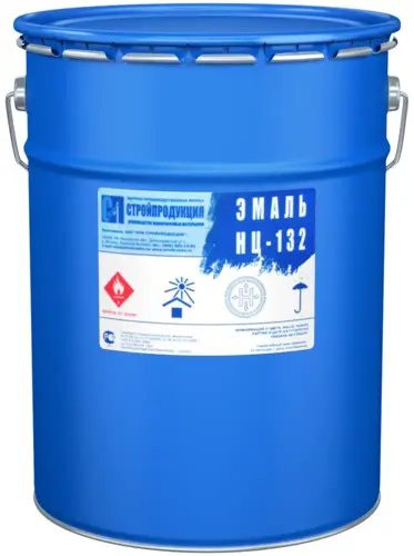 Стройпродукция НЦ-132 эмаль (60 кг) красно-коричневая