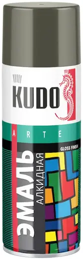 Kudo Arte Gloss Finish 3P Technology эмаль алкидная универсальная (520 мл) хаки RAL 6014