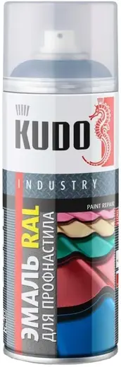 Kudo Industry Paint Repair эмаль RAL для профнастила и металлочерепицы (520 мл) сигнальный синий