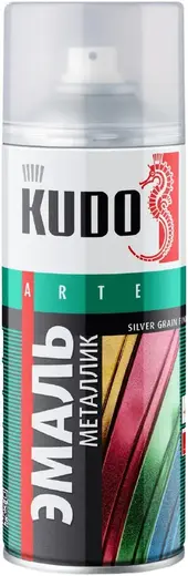 Kudo Arte Silver Grain Finish эмаль металлик универсальная (520 мл) оранжевая