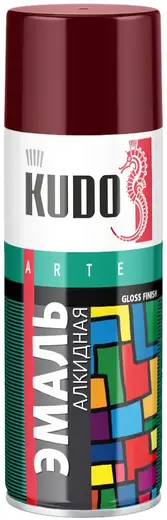 Kudo Arte Gloss Finish 3P Technology эмаль алкидная универсальная (520 мл) бордовая RAL 3005