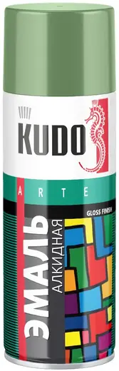 Kudo Arte Gloss Finish 3P Technology эмаль алкидная универсальная (520 мл) фисташковая RAL 6011