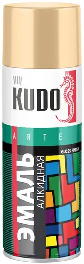 Kudo Arte Gloss Finish 3P Technology эмаль алкидная универсальная (520 мл) кремовая RAL 1001