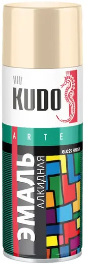 Kudo Arte Gloss Finish 3P Technology эмаль алкидная универсальная (520 мл) слоновая кость пастельная RAL 1015