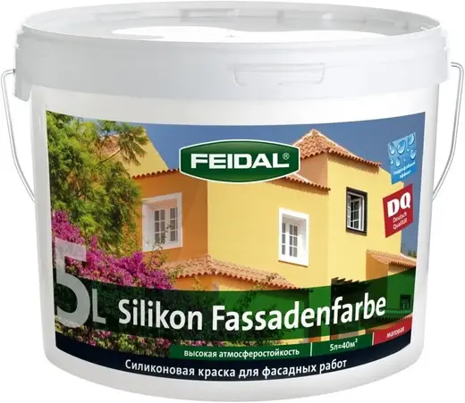 Feidal Silikon Fassadenfarbe силиконовая краска для фасадных работ (5 л) белая база 1