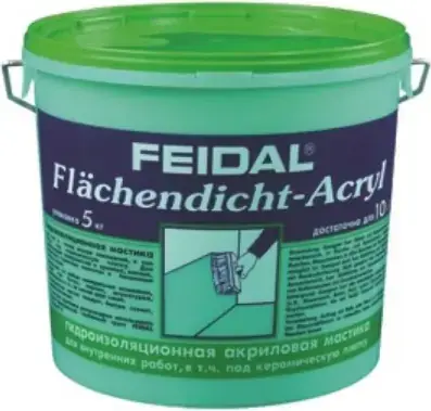 Feidal Acryl Flachendicht акриловая гидроизоляционная мастика (5 кг)