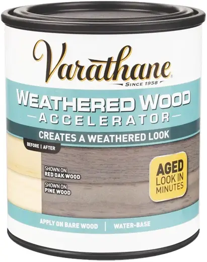 Rust-Oleum Varathane Weathered Wood Accelerator состав для искусственного состаривания древесины (946 мл) состаренный серый