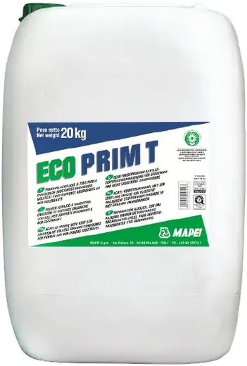 Mapei Eco Prim T акриловая вододисперсионная грунтовка без растворителей (20 кг)