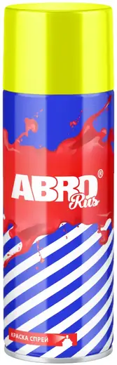 Abro Rus акриловая краска-спрей для внутренних и наружных работ (473 мл) желтая №1005