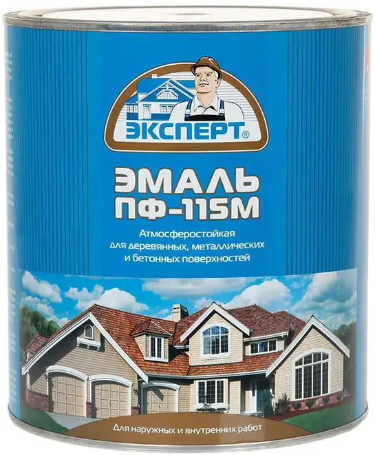 Эксперт ПФ-115 М алкидная эмаль (2.7 кг) светло-серая глянцевая