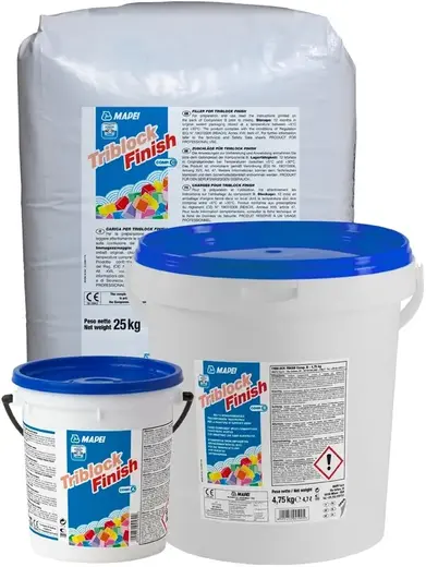 Mapei Triblock Finish трехкомпонентный эпоксидно-цементный тиксотропный состав (4.75 кг)