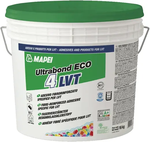 Mapei Ultrabond Eco 4 LVT клей для виниловой плитки (14 кг)