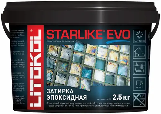Литокол Starlike Evo затирка эпоксидная (2.5 кг) S.210 серая