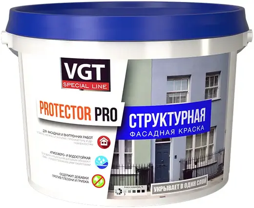ВГТ Protector Pro структурная фасадная краска (15 кг) белая