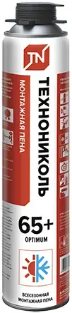 Технониколь 65+ Optimum профессиональная всесезонная монтажная пена (1 л)