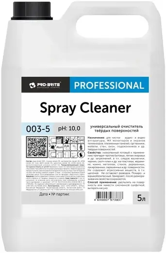 Pro-Brite Spray Cleaner универсальный очиститель твердых поверхностей (5 л)