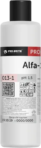 Pro-Brite Alfa-19 концентрат для уборки после строительства и уборки (1 л)