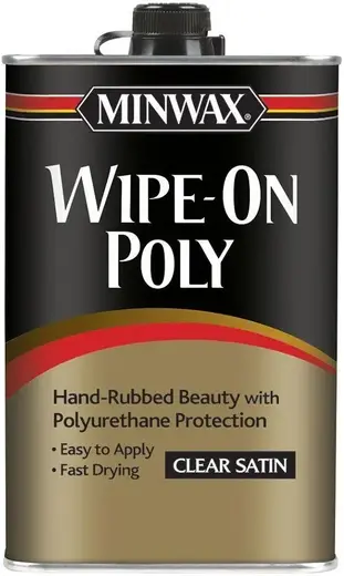 Minwax Wipe-On Poly защитное покрытие (946 мл) глянцевое