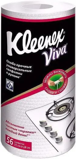 Kleenex Viva салфетки особо прочные универсальные (56 салфеток)